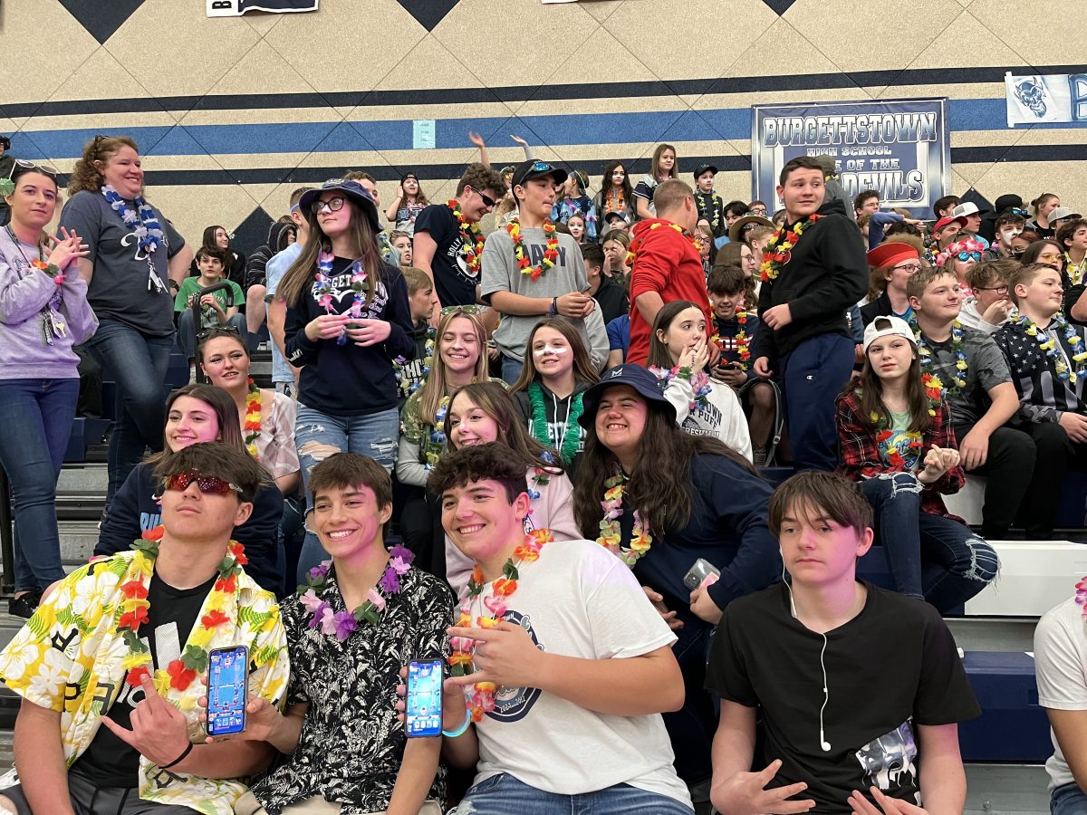 Burgettstown School District unveils new mascot uniform at pep rally